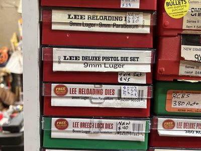Lee or Hornady Pistol Die Set 9mm Luger or Makarov.