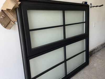 Black Framed Glass Window 6ft x 5ft
