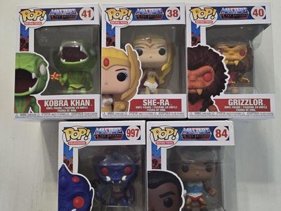 Funko Pop Masters of the Universe Vinyl Figures - She-Ra, Grizzlor, Kobra Khan, Clamp Champ $8 each