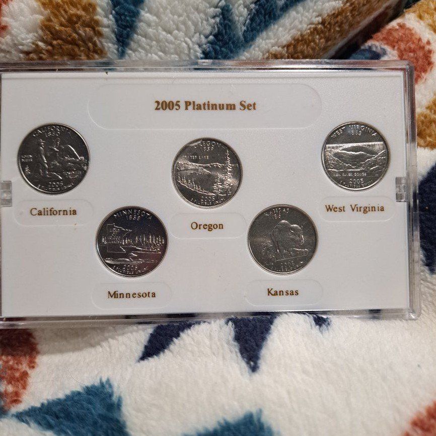 2005 State Quarter Set Platinum Edition