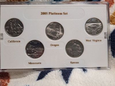 2005 State Quarter Set Platinum Edition