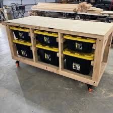 Custom Tote Storage Racks/Benches – Built to Last