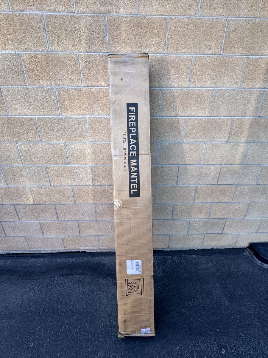 100% Hand-Crafted Fireplace Mantel - Dark Walnut