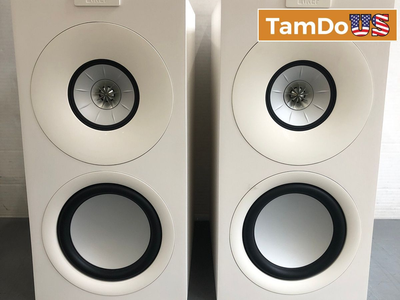 KEF Q Concerto Meta Three-Way Bookshelf Speakers (Pair) - Satin White