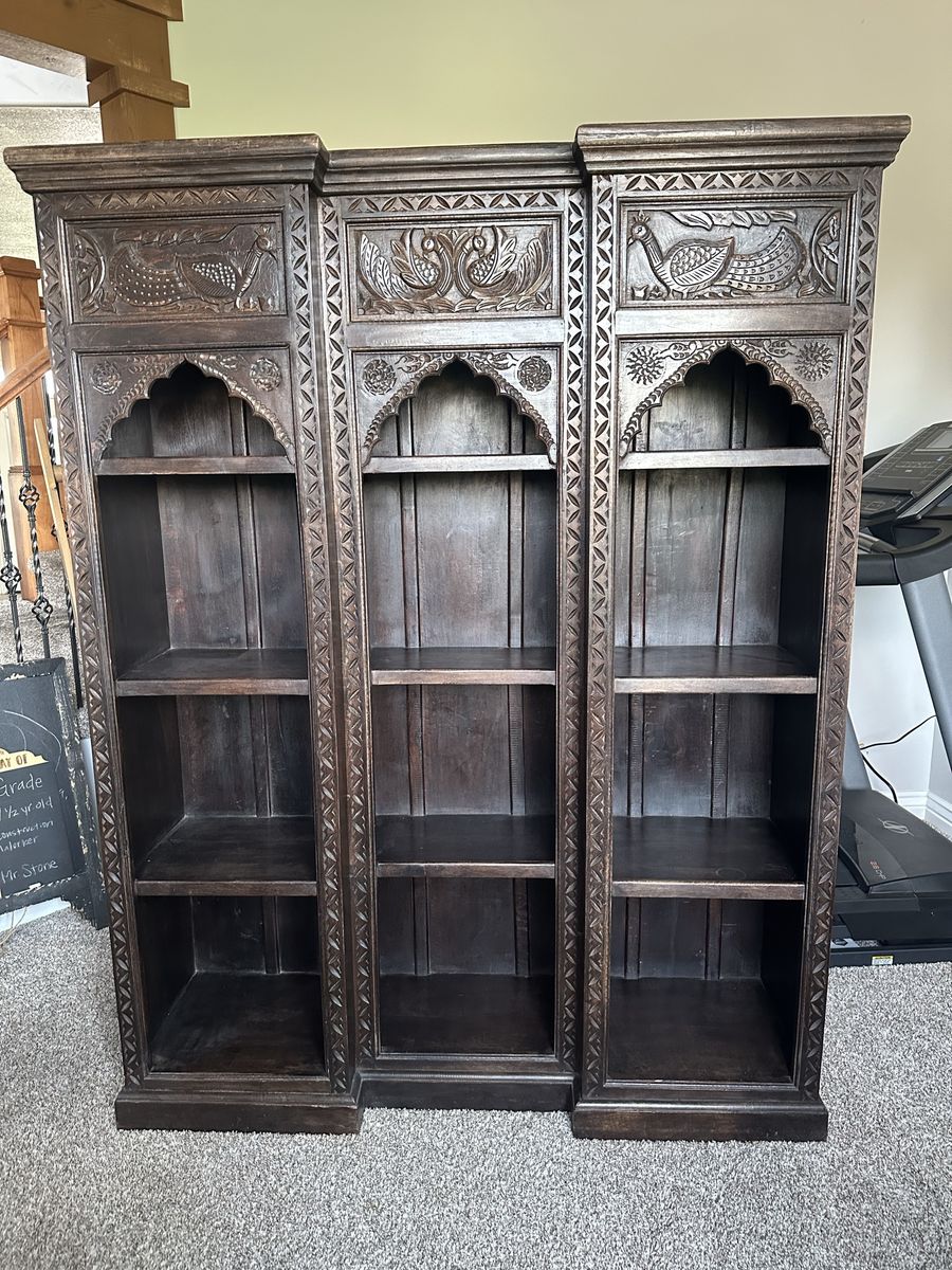 Hand Carved Bookcase
