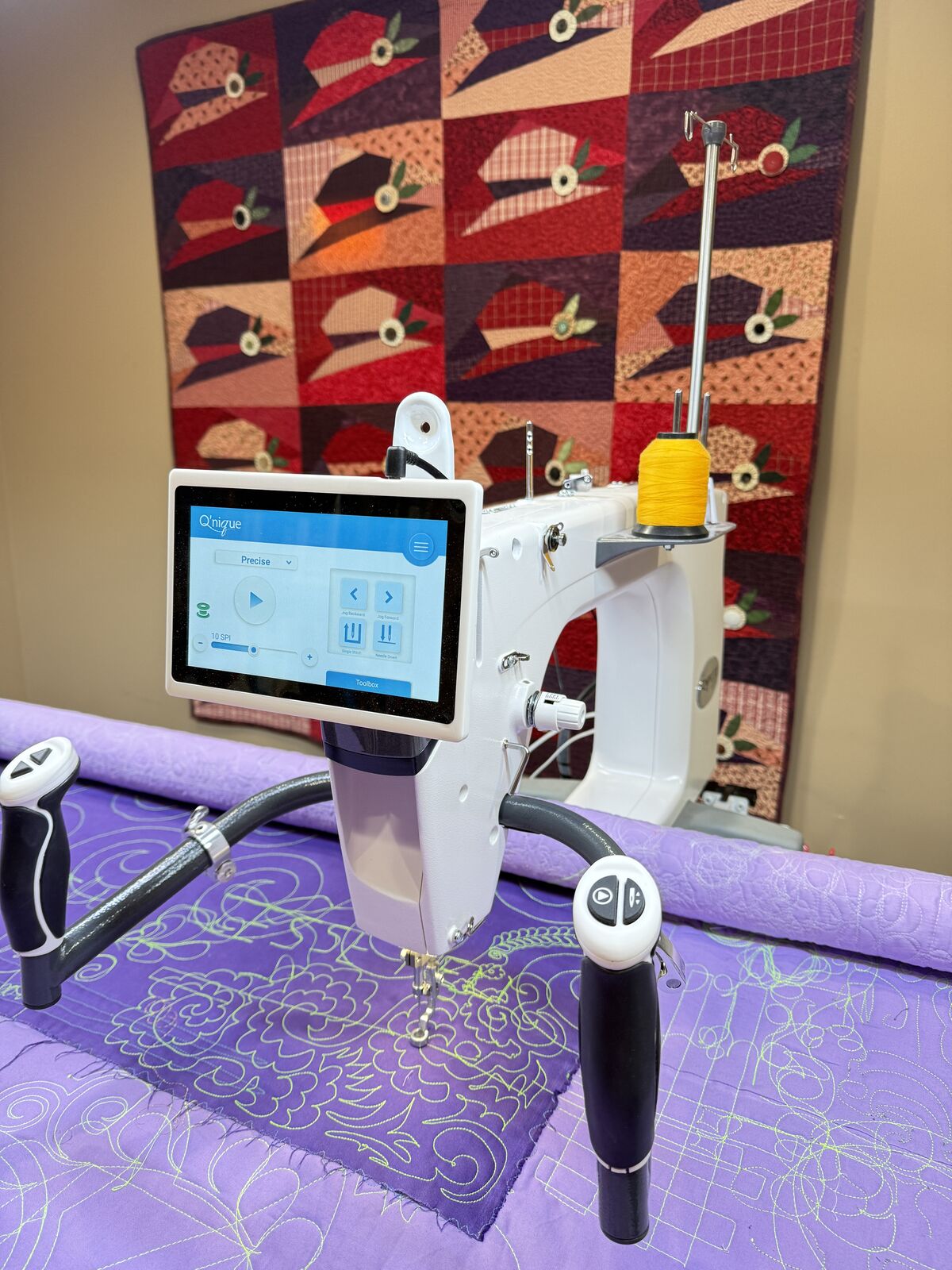 Q'nique 21X Elite longarm machine - 12 Foot Evolution Elite machine frame Combo