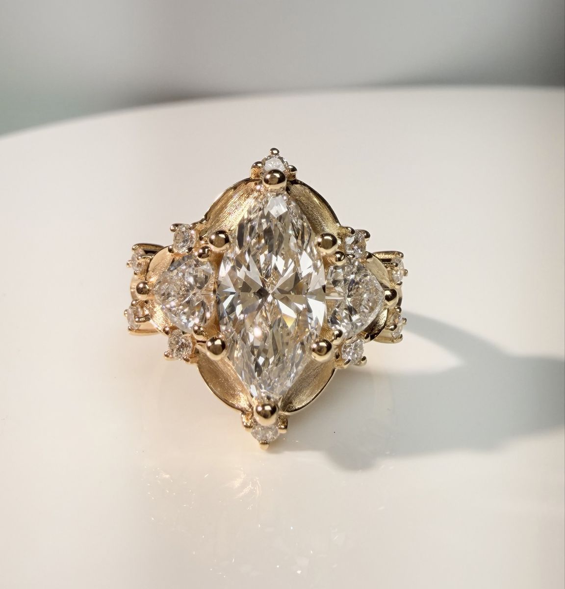 Marquise Cut Lab Grown Diamond Ring