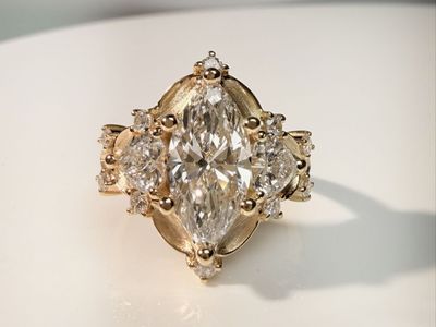 Marquise Cut Lab Grown Diamond Ring