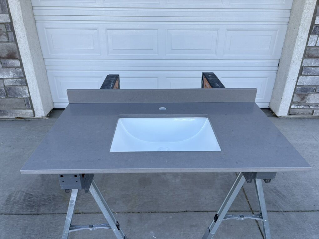 40” Quartz bathroom countertop