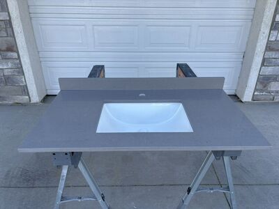 40” Quartz bathroom countertop