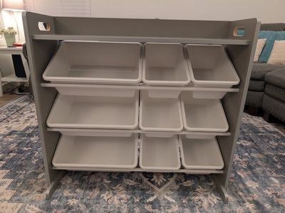 Toy Storage Organizer with Bins