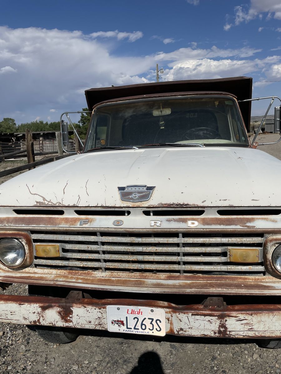 1965 Ford F60 Dump Truck - Runs Good, Farm Vehicle, Classic Heavy Duty Hauler