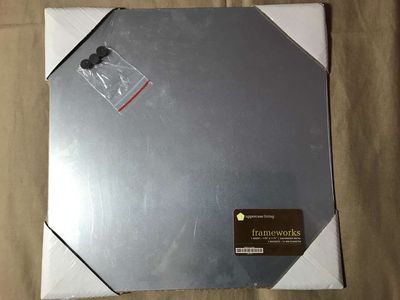 PICK 1 or more - Frameworks 11 3/4in x 11 3/4in Galvanized Metal, Messages Magnet Stand or...
