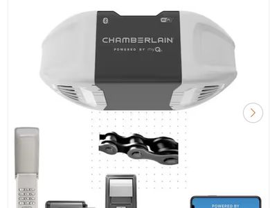 New Chamberlain Smart Wifi 1/2 HP Smart Chain Drive Garage Door Opener