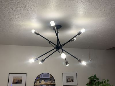 Black chandelier