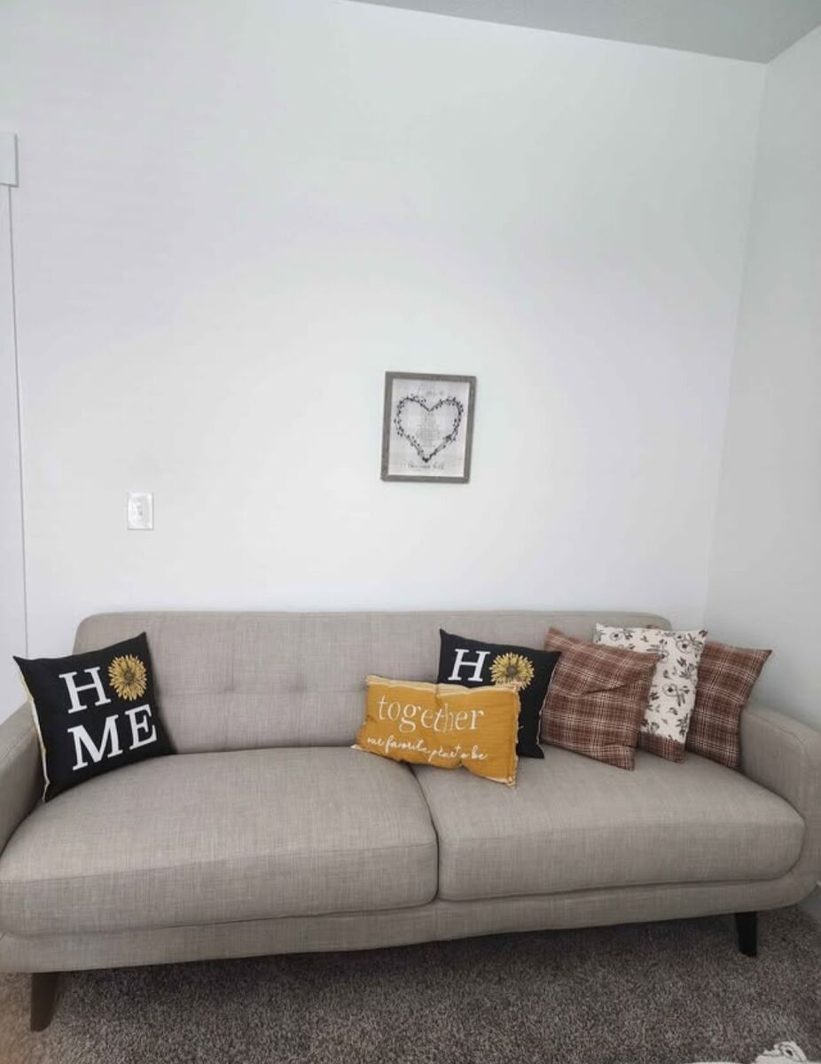 New 4 seats couch and leather recliner