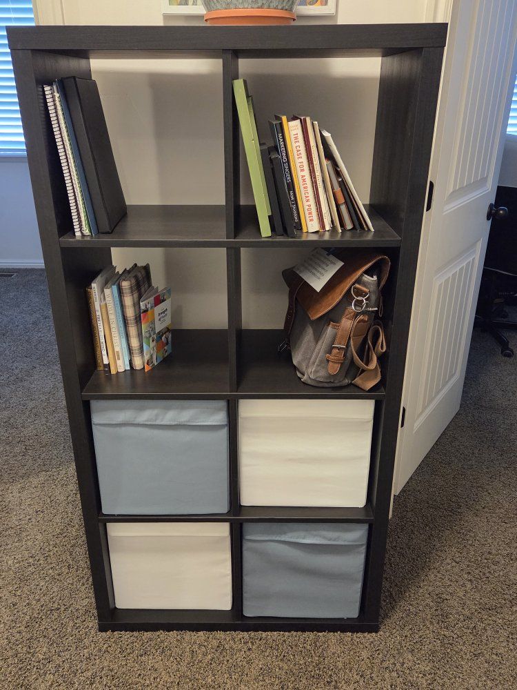 Ikea Kallax 2x4 cube shelf storage -gently used