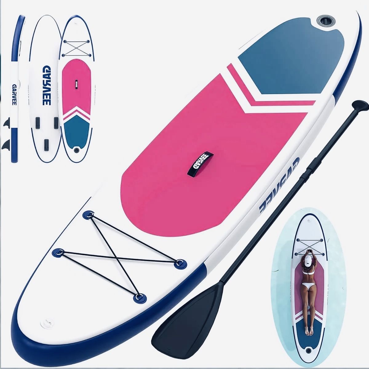 SUP Inflatable Stand Up Paddle Board Set w/ Accessories - 2 person!