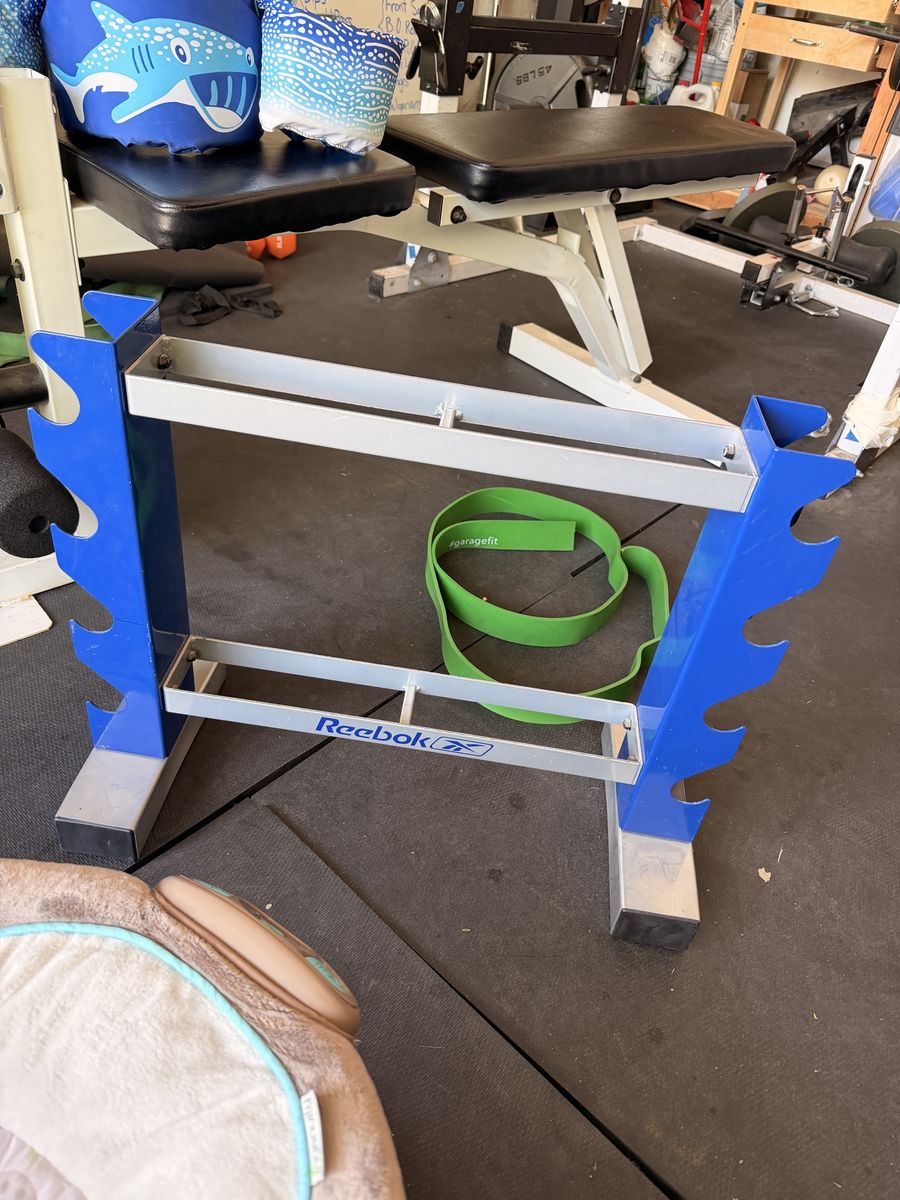 Reebok dumbbell rack