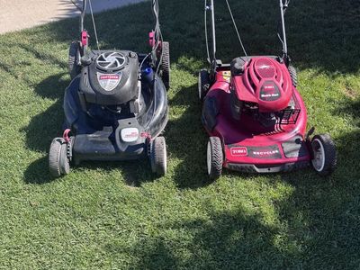 OBO 2 Used Lawn Mowers: Craftsman 6.75HP & Toro Recycler Personal Pace (Needs Repair)
