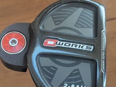 Odyssey O-Works 2-Ball Putter with Microhinge Face Insert & New SuperStroke Grip 34"
