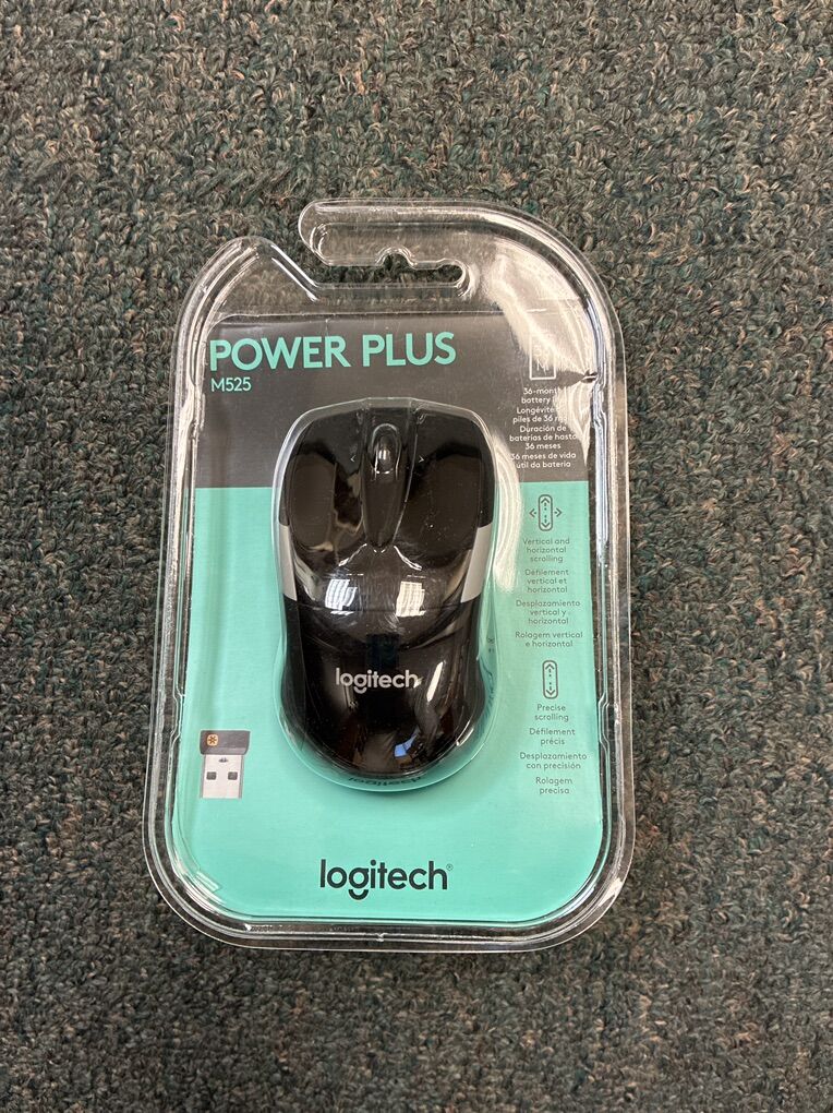 Logitech M525 wireless mouse new with batteries