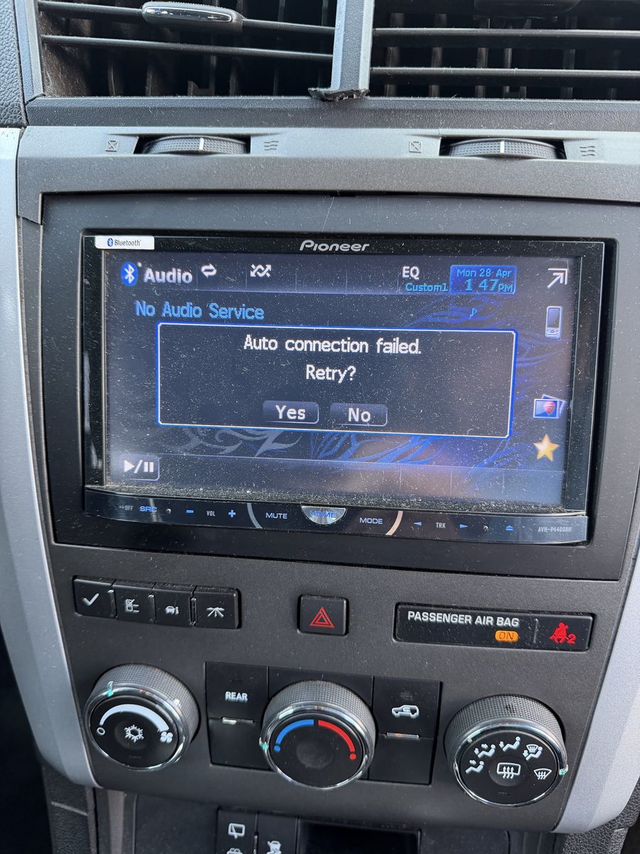 Pionner double din car stereo