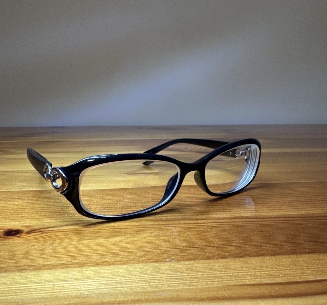 Christian Dior CD 3177 D28 Black Silver Authentic Frames Eyeglasses 52-15