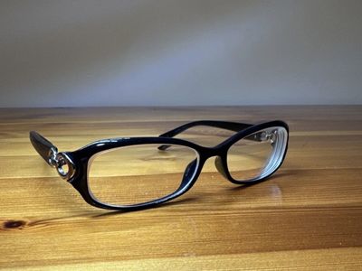 Christian Dior CD 3177 D28 Black Silver Authentic Frames Eyeglasses 52-15