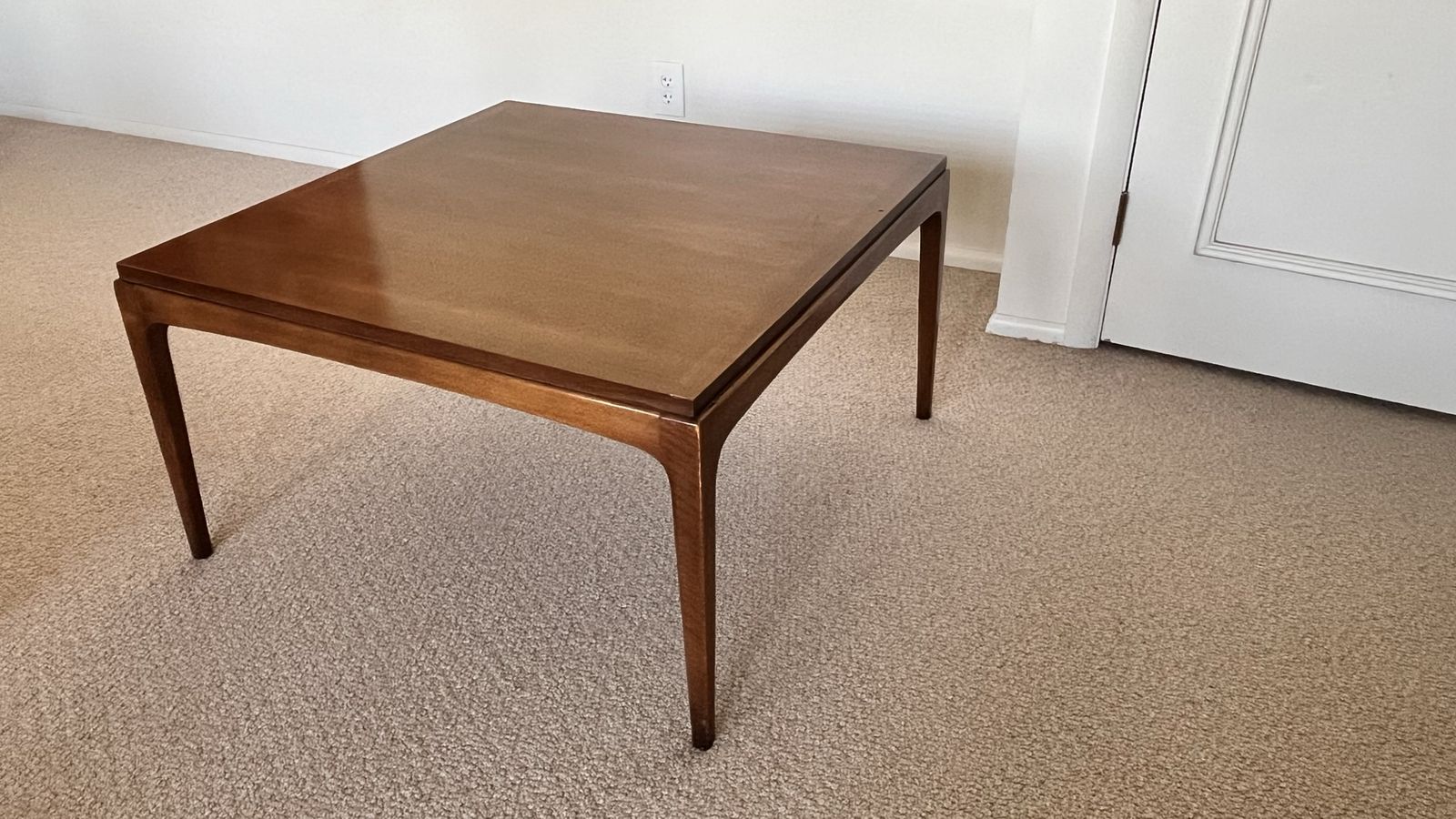 Lane Rhythm Mid-Century Modern Walnut Cocktail Table - 1967 (32" Square)