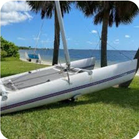 1985 Catamaran Sailboat, 17' LOA, Fractional Sloop Rig