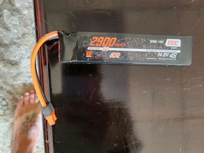 Spektrum 4s 2900 120c Air batteries x5