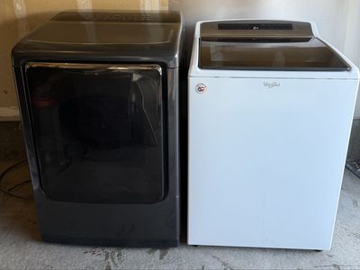 Whirlpool Top Load Washer Samsung Electric Dryer