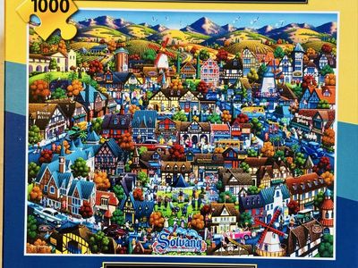 NEW!! Dowdle 1000 Piece Folk Art Solvang Danish