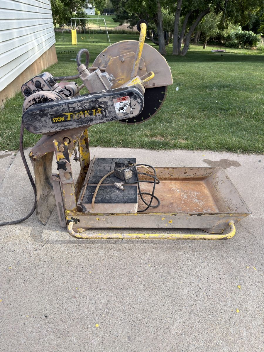 STOW 14” Commercial Masonry Saw with Baldor Motor – Runs Great