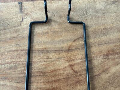 Peg Board Slat Grid Wall Container Holder - Black - 4.5" x 5.5"