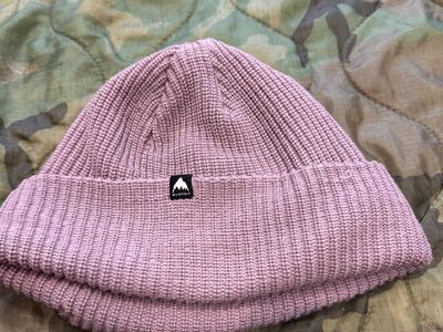 Burton Waffle Knit Beanie Dusty Pink - One Size