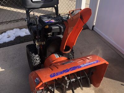 30” Husqvarna snowblower, $375