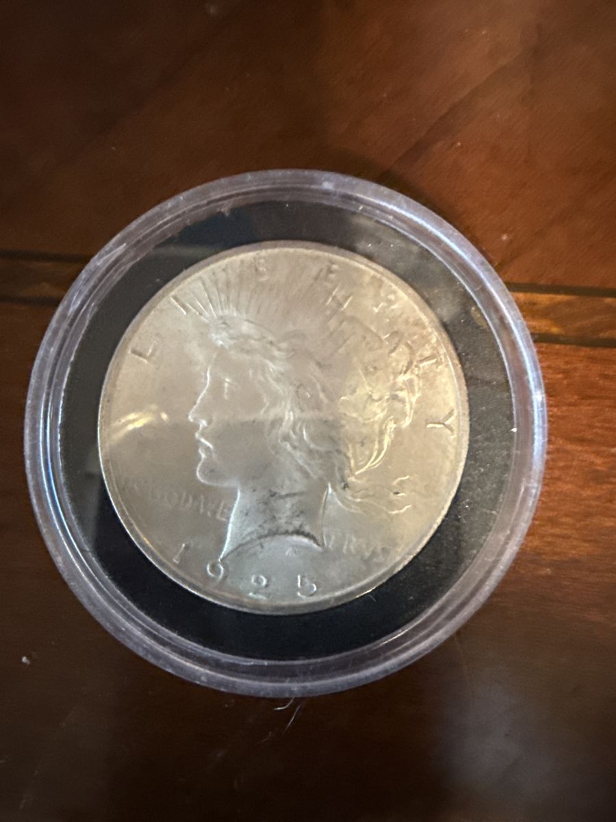 1925 Silver dollar coin