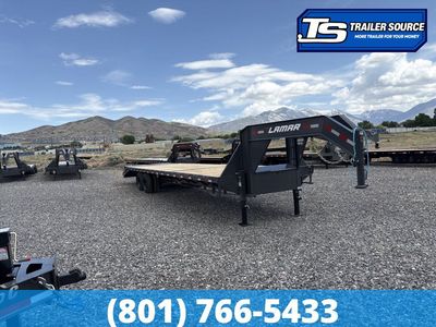 8.5x36 Lamar FD Gooseneck Equipment Trailer - 25K GVWR - Max Ramps