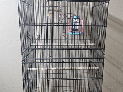 Large Black Bird Cage