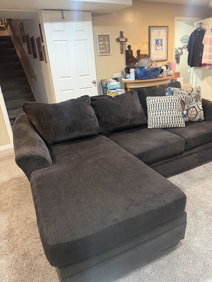 Brown couch lounger