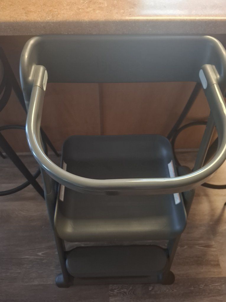 Boon Pivot Toddler Tower Folding Step Stool - Gray