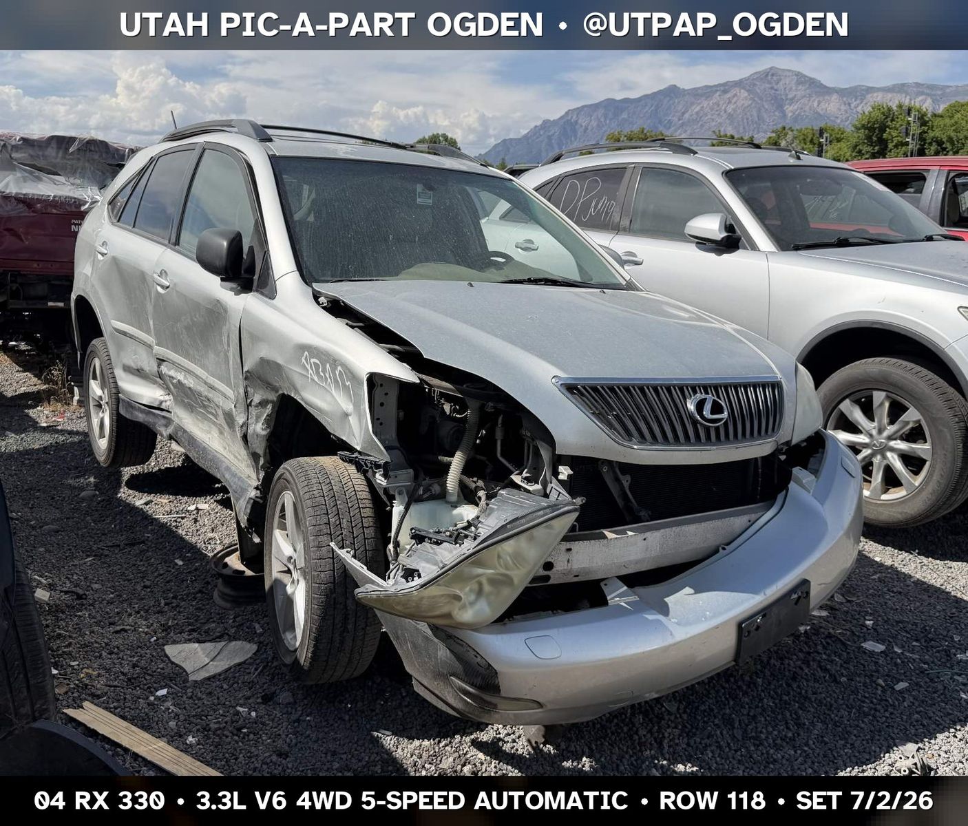 2004 Lexus RX 330 Parts - UTPAP Ogden