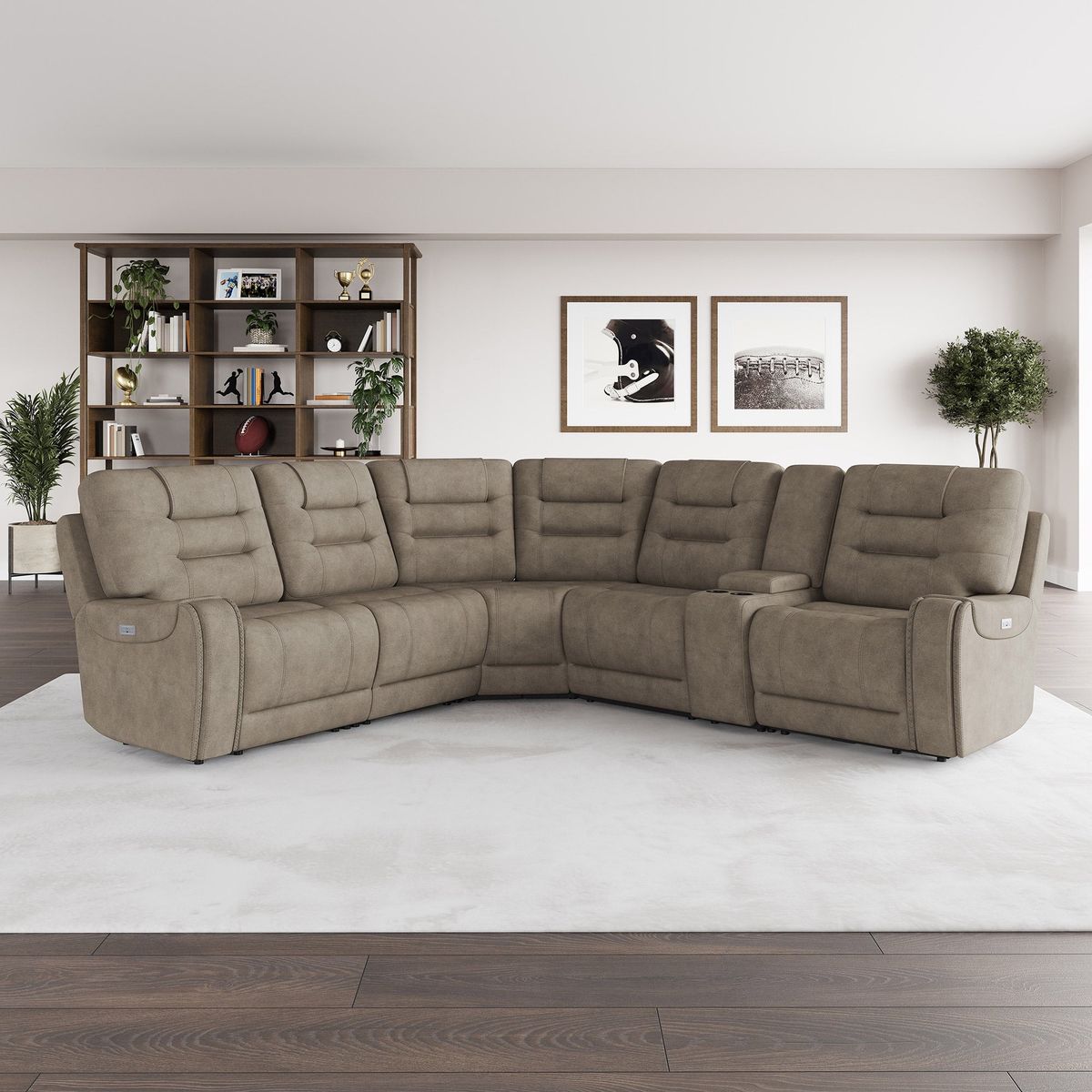 NEW-IN BOX‼️BARCALOUNGER CARMELO FABRIC POWER RECLINING SECTIONAL | FREE DELIVERY
