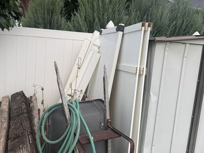 Vinyl fence pieces