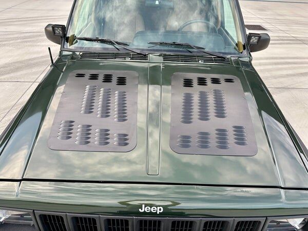 XJ Hood w/ Hyline Offroad Hood Vents Cherokee Jeep