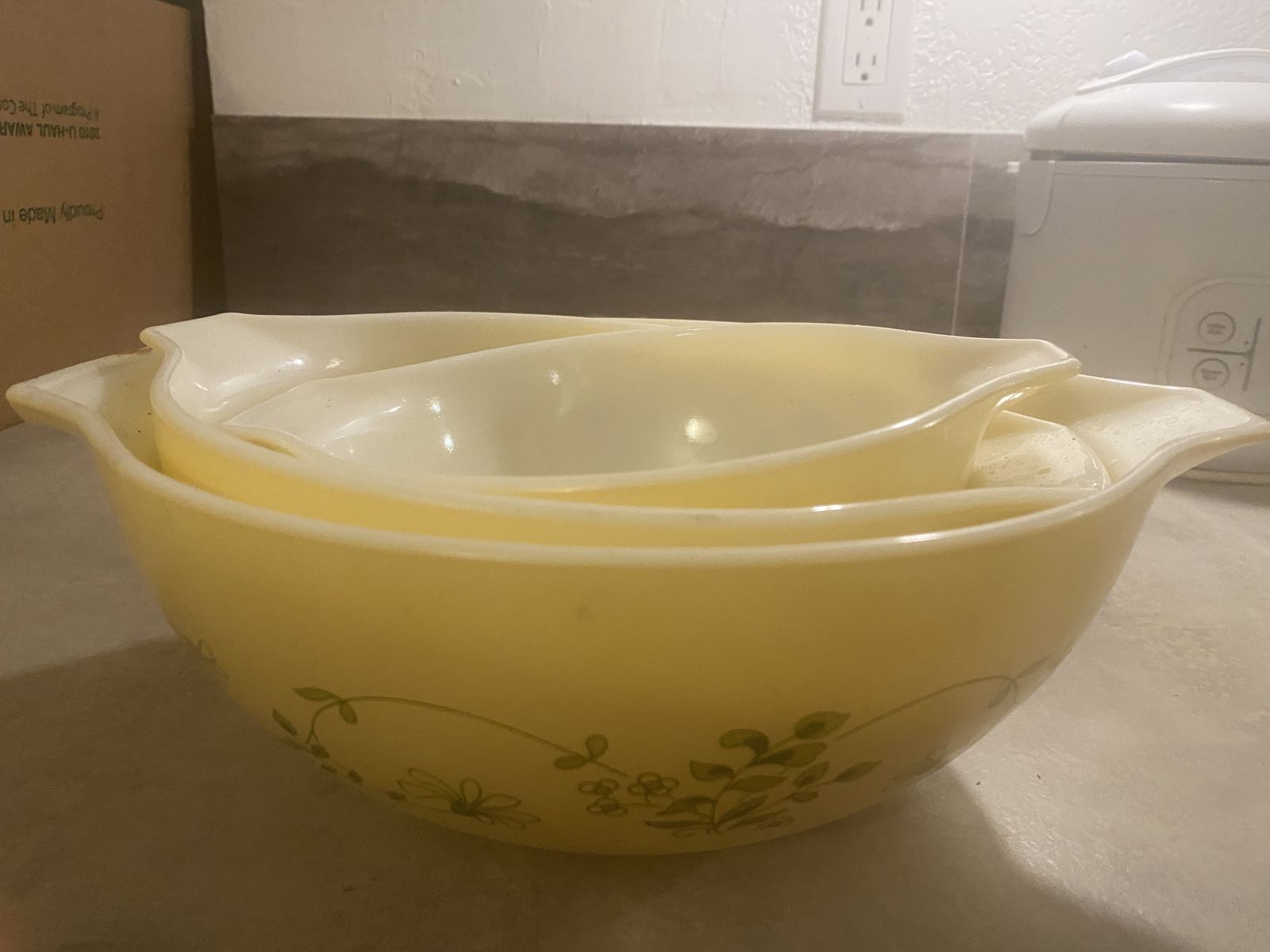 Yellow bowls