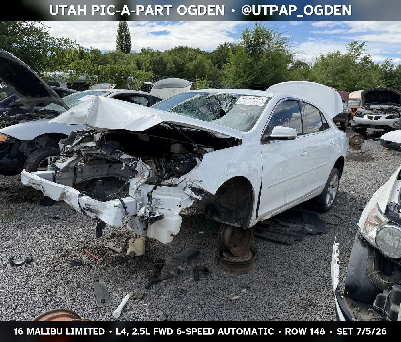 2016 Chevrolet Malibu Limited Parts - UTPAP Ogden