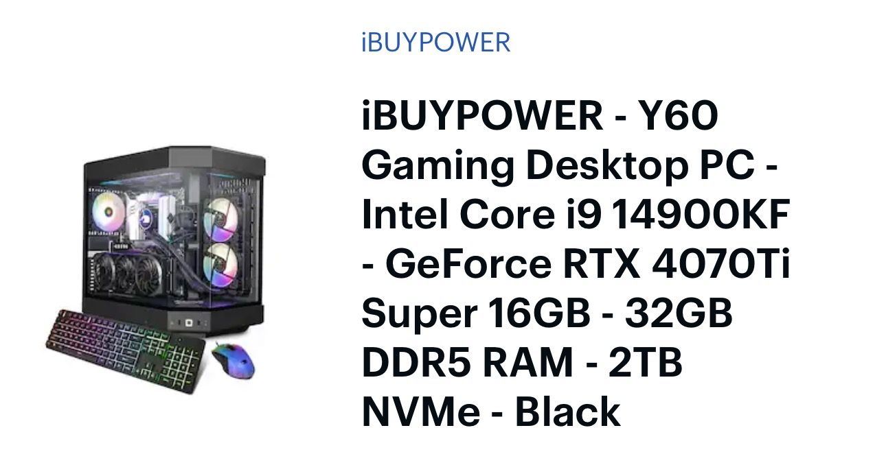 RDY Y60 B01 Gaming PC